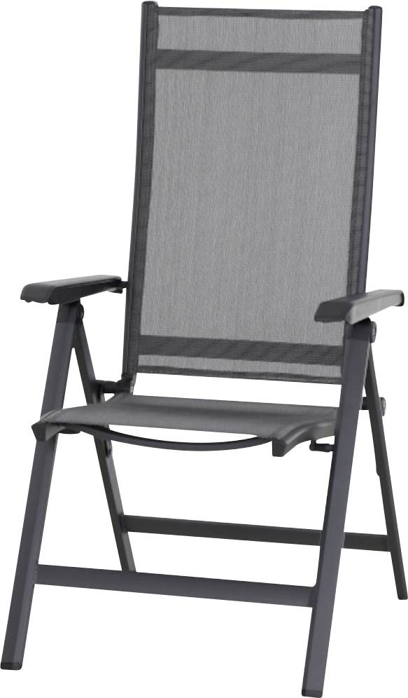 Siena Garden Tesoro M29543 Gartenstuhl Aluminium, Kunststoff Anthrazit (matt), Schwarz, Silber
