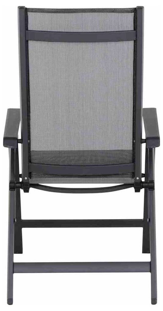 Siena Garden Tesoro M29543 Gartenstuhl Aluminium, Kunststoff Anthrazit (matt), Schwarz, Silber