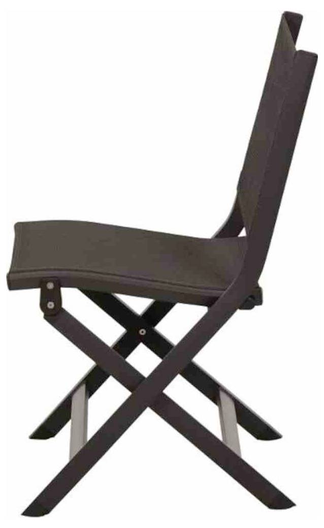 Siena Garden Tesoro M29564 Gartenstuhl Aluminium Anthrazit (matt), Schwarz, Silber