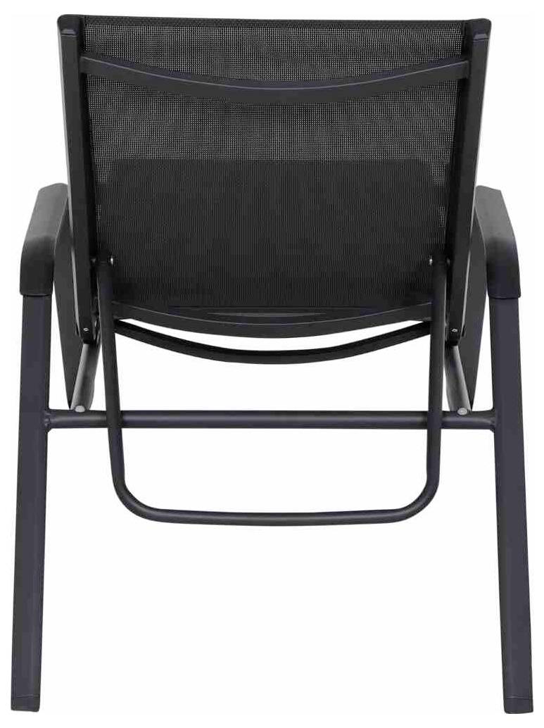 Siena Garden Tesoro M29537 Sonnenliege Aluminium, Kunststoff Anthrazit (matt), Schwarz, Silber