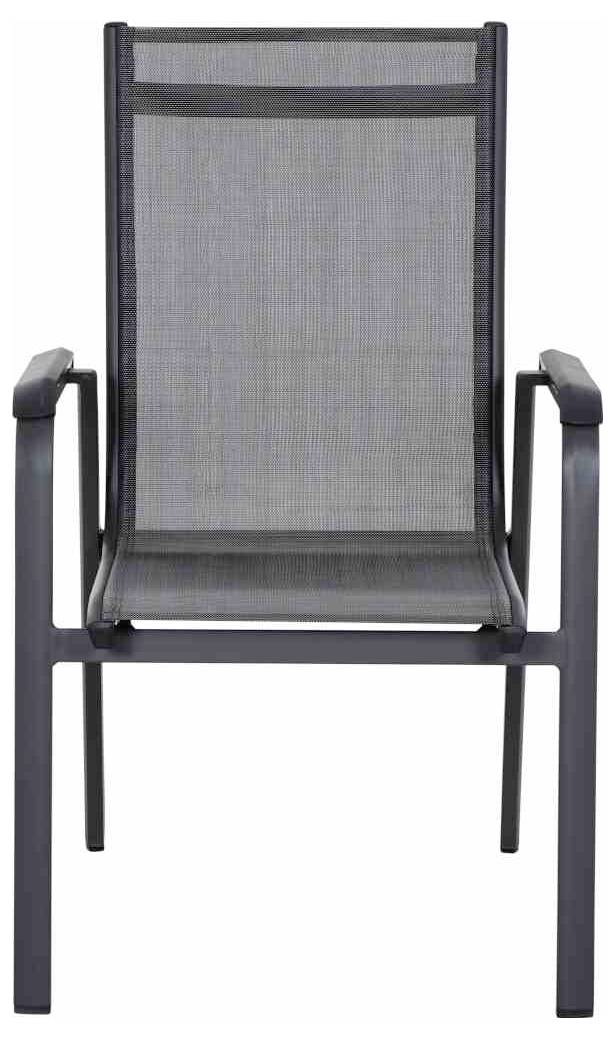 Siena Garden Tesoro M29542 Gartenstuhl Aluminium, Kunststoff Anthrazit (matt), Schwarz, Silber
