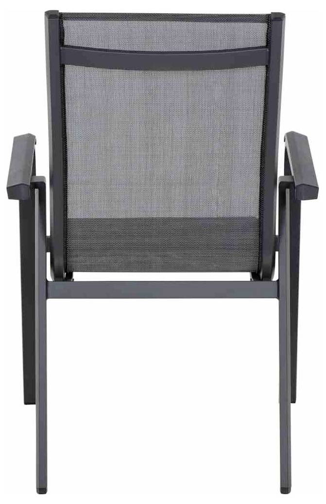 Siena Garden Tesoro M29542 Gartenstuhl Aluminium, Kunststoff Anthrazit (matt), Schwarz, Silber