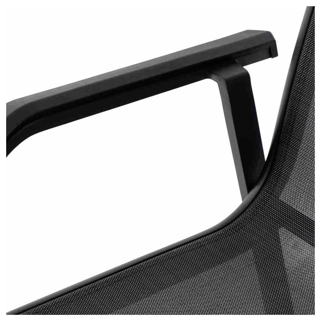 Siena Garden Tesoro M29542 Gartenstuhl Aluminium, Kunststoff Anthrazit (matt), Schwarz, Silber