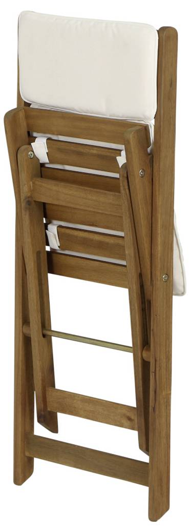 GARDAMO Almeria U92694 Gartenmöbel-Set Holz, Polyester Natur