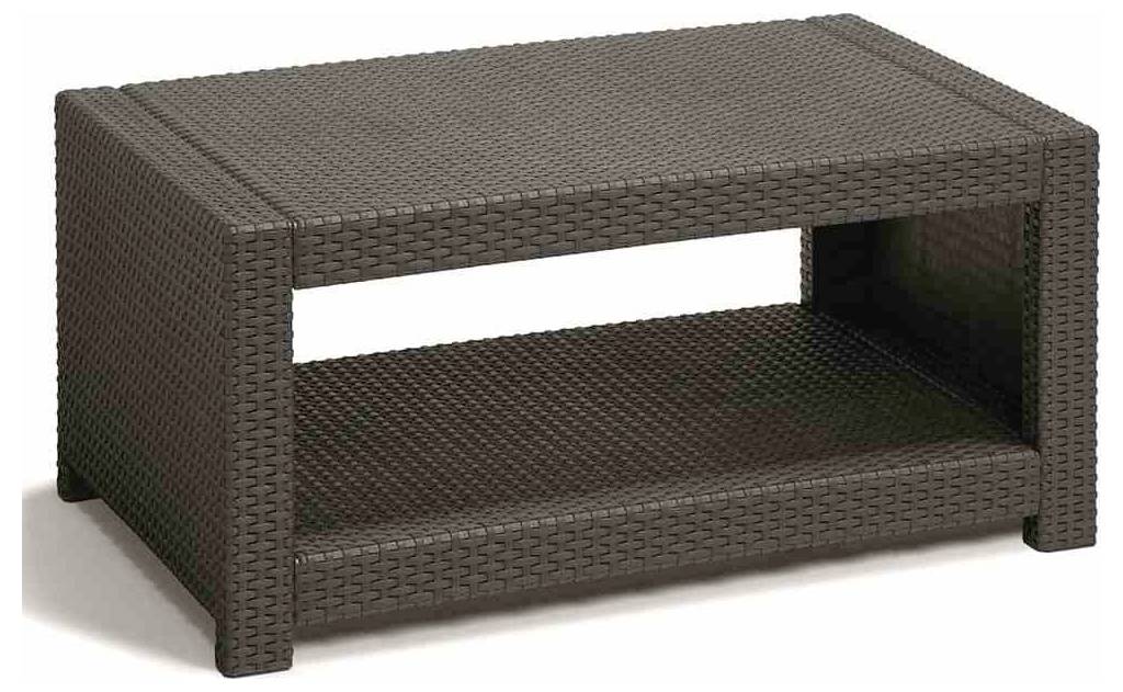 Allibert Monaco 213852 Gartenmöbel-Set Kunststoff, Polyester Graphit, Grau