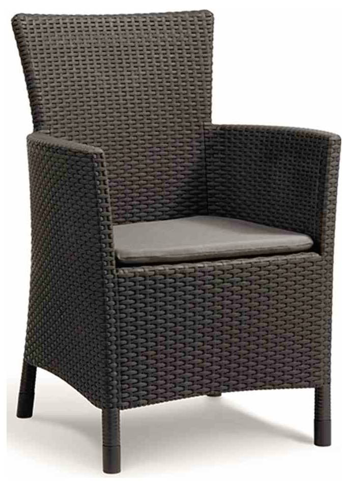 Allibert Iowa 223929 Gartenmöbel-Set Kunststoff, Polyester Graphit, Grau