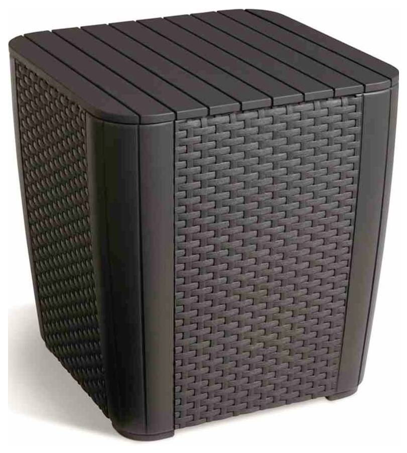 Allibert Iowa 223929 Gartenmöbel-Set Kunststoff, Polyester Graphit, Grau