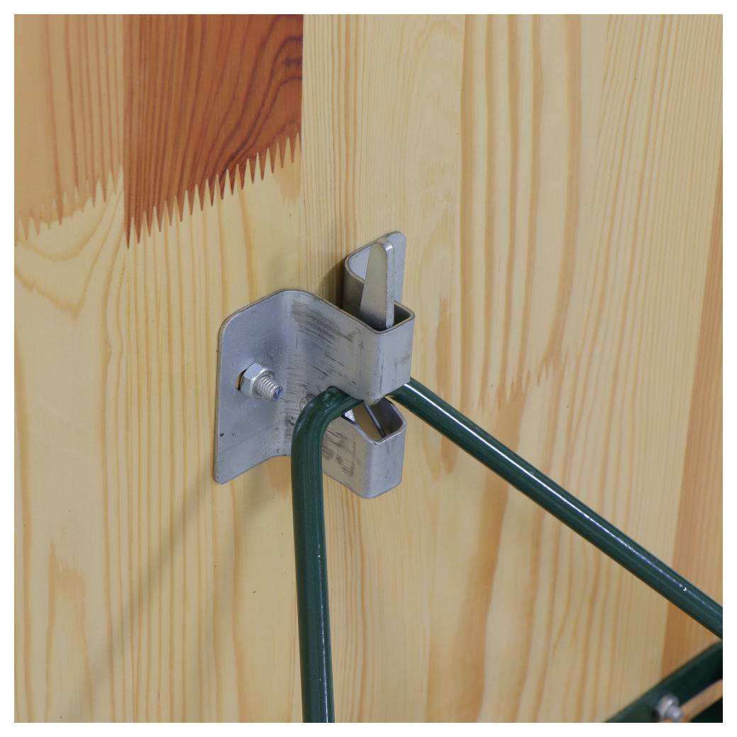 FUNSTAR 944828 Festzeltgarnitur Stahl, Kiefernholz Grün, Natur