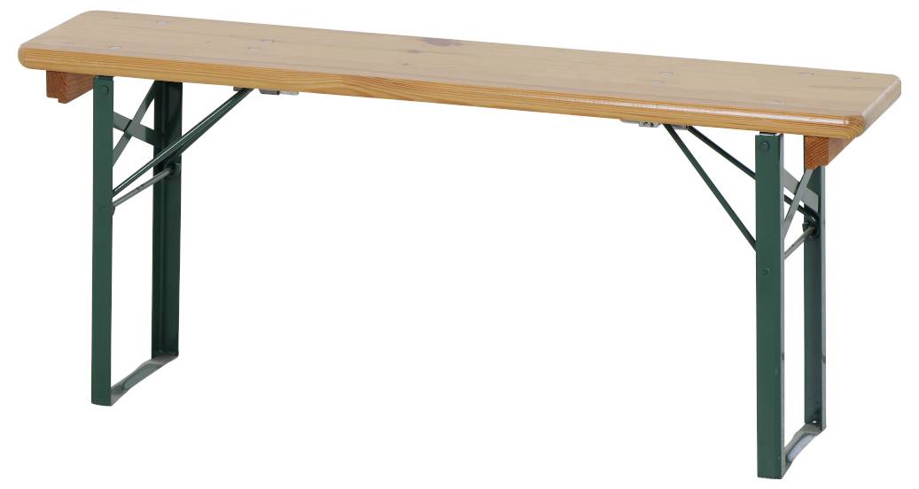 FUNSTAR 944828 Festzeltgarnitur Stahl, Kiefernholz Grün, Natur