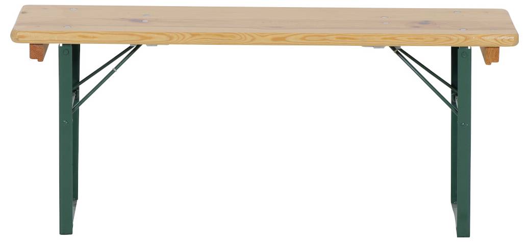 FUNSTAR 944828 Festzeltgarnitur Stahl, Kiefernholz Grün, Natur