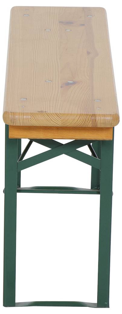 FUNSTAR 944828 Festzeltgarnitur Stahl, Kiefernholz Grün, Natur