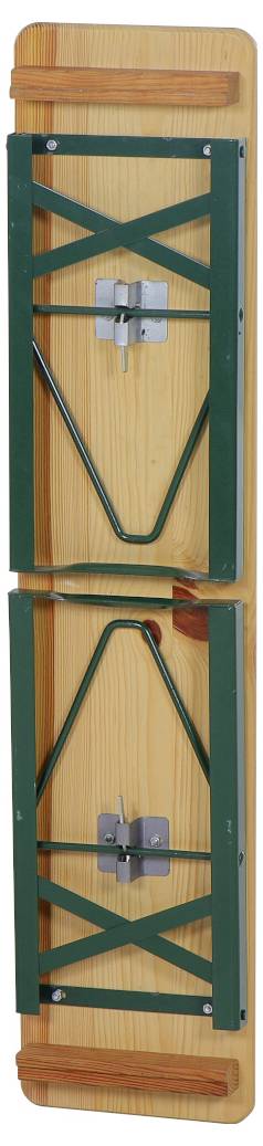 FUNSTAR 944828 Festzeltgarnitur Stahl, Kiefernholz Grün, Natur