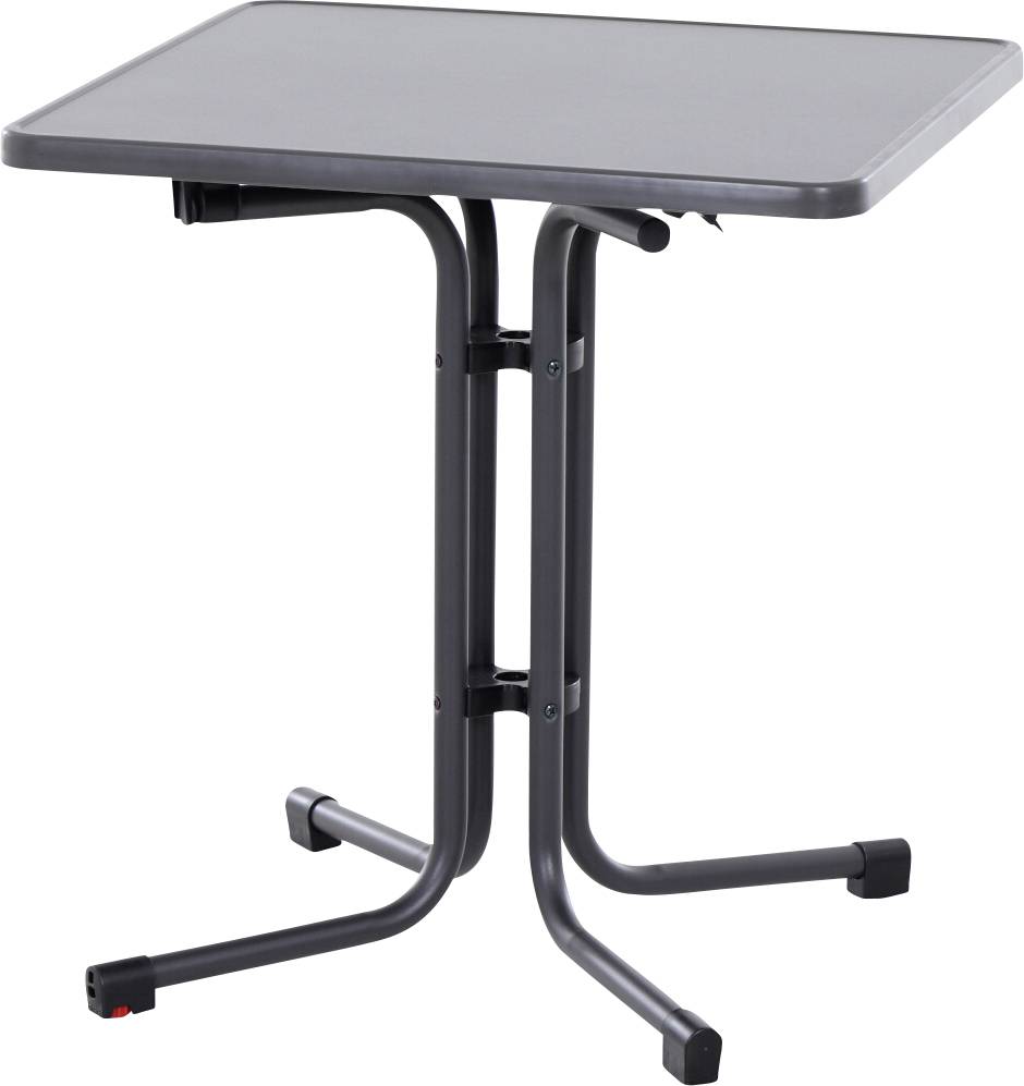 Siena Garden N47120 Gartentisch Stahl, Melamin Anthrazit (matt), Schiefer, Antik