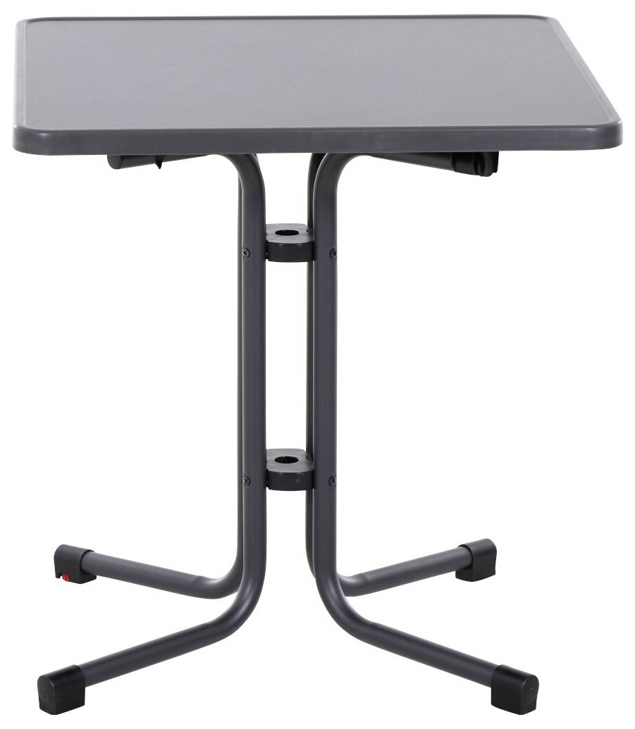 Siena Garden N47120 Gartentisch Stahl, Melamin Anthrazit (matt), Schiefer, Antik