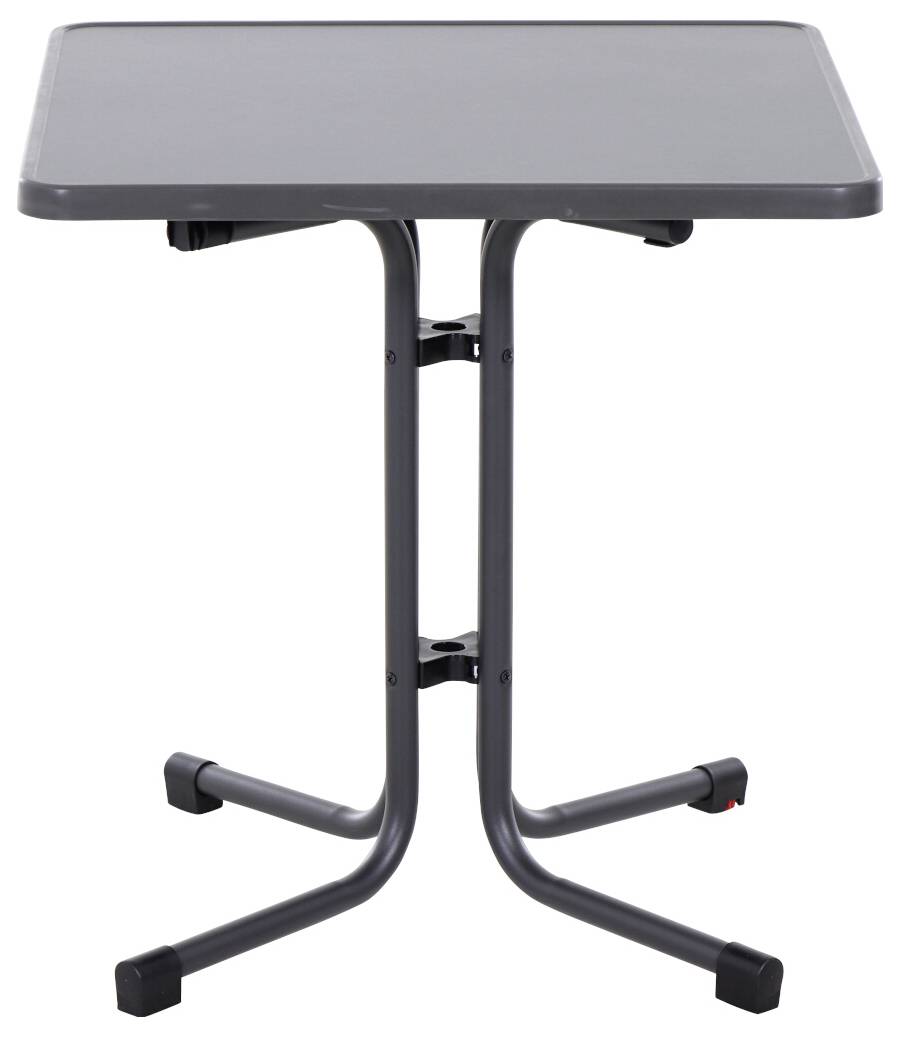 Siena Garden N47120 Gartentisch Stahl, Melamin Anthrazit (matt), Schiefer, Antik