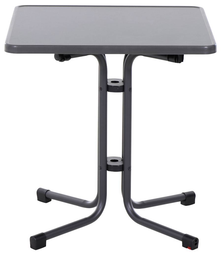 Siena Garden N47120 Gartentisch Stahl, Melamin Anthrazit (matt), Schiefer, Antik