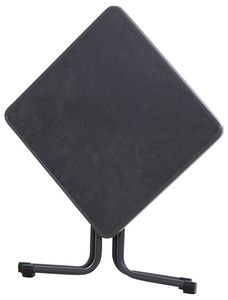 Siena Garden N47120 Gartentisch Stahl, Melamin Anthrazit (matt), Schiefer, Antik