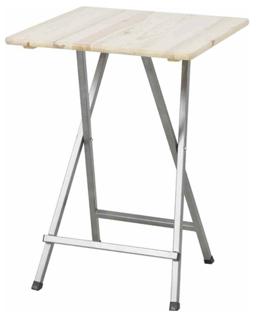 FUNSTAR 101735 Gartentisch Stahl, Kiefernholz Grau, Natur