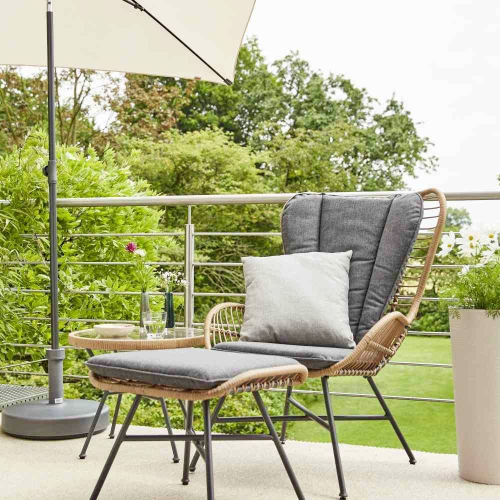 Siena Garden City L32211 Mittelstockschirm Stahl, Polyester