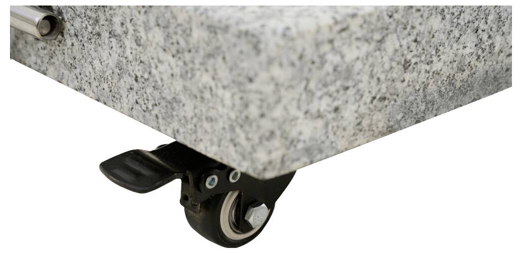 Siena Garden T49449 Schirmständer Granit, Edelstahl