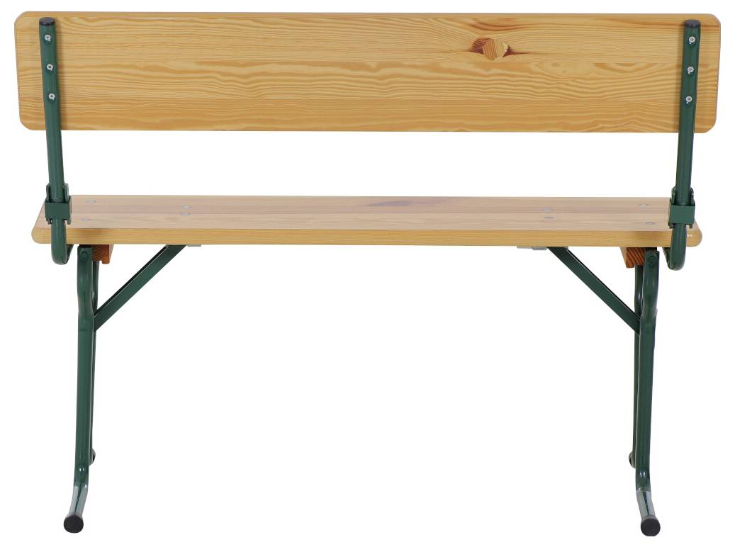 FUNSTAR 945138 Festzeltgarnitur Stahl, Kiefernholz Grün, Natur