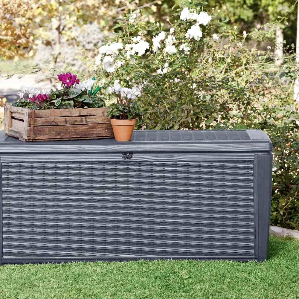 KETER 987746 Auflagenbox Kunststoff, Polypropylen Anthrazit