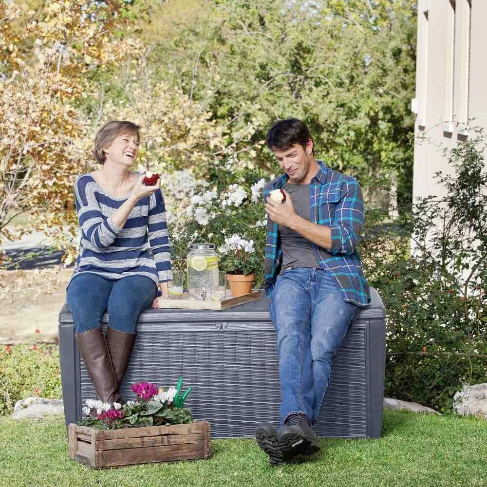 KETER 987746 Auflagenbox Kunststoff, Polypropylen Anthrazit