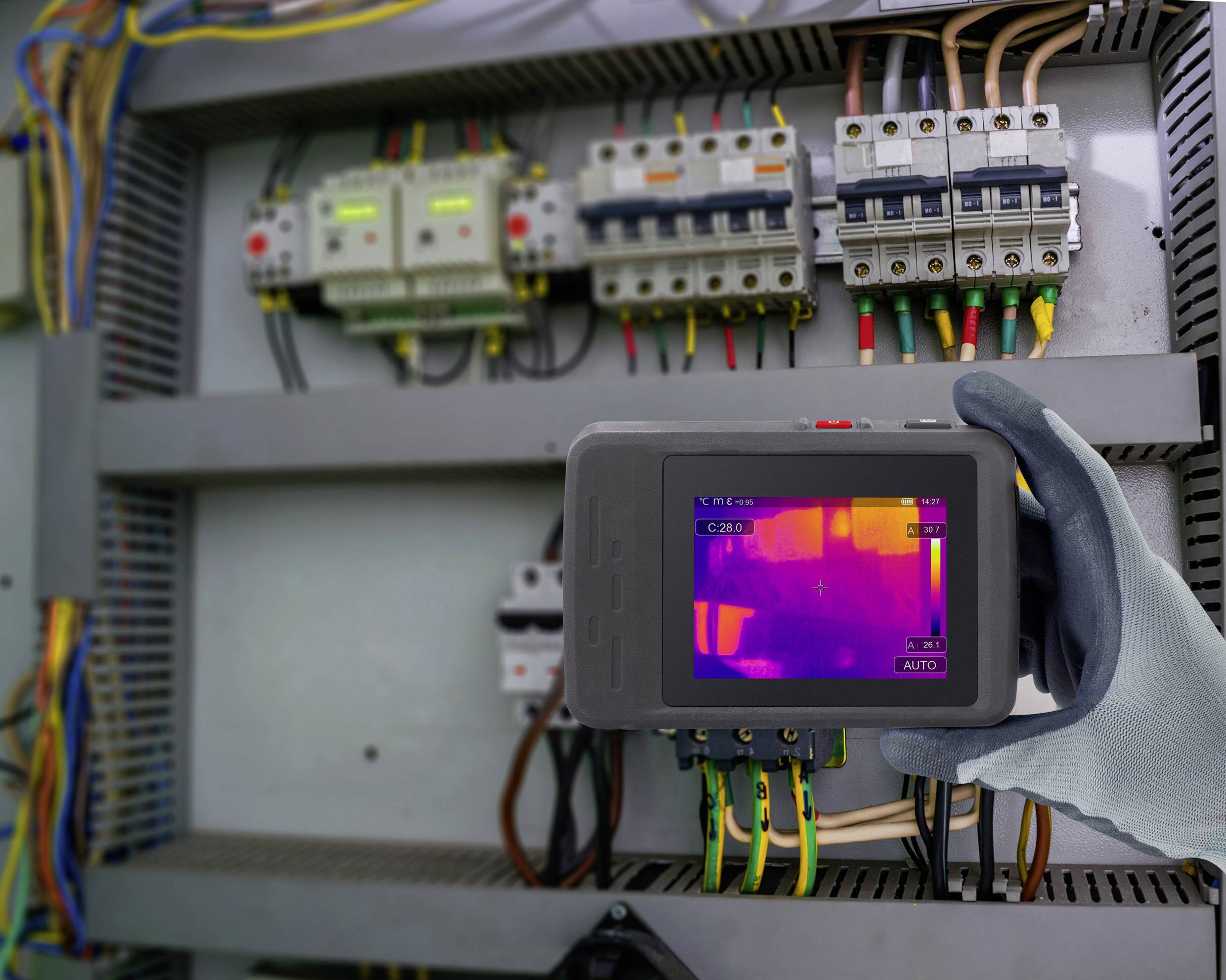 VOLTCRAFT WBP-160 Wärmebildkamera -20 bis 550°C 160 x 120 Pixel 25Hz integrierte Digitalkamera, WiFi, 2m fallsicher