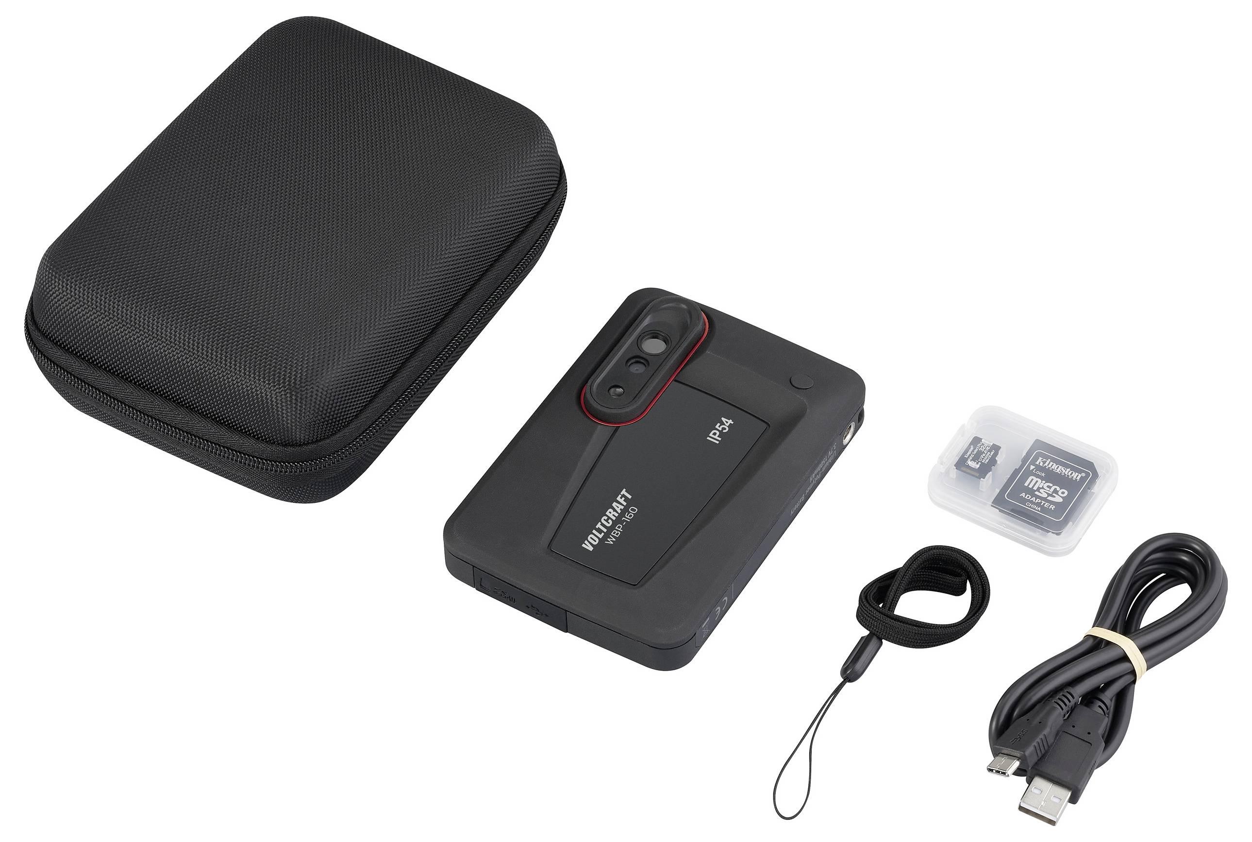 VOLTCRAFT WBP-160 Wärmebildkamera -20 bis 550°C 160 x 120 Pixel 25Hz integrierte Digitalkamera, WiFi, 2m fallsicher