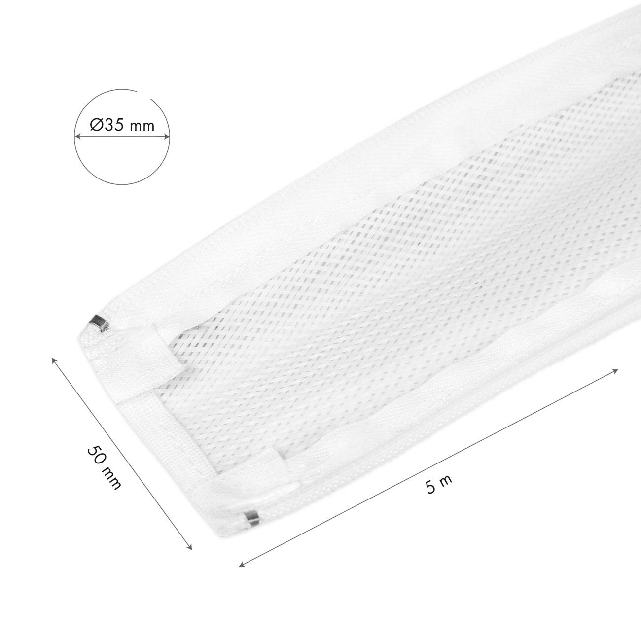 LogiLink KAB0091 KAB0091 Kabelschlauch 35mm (max) Weiß 5m
