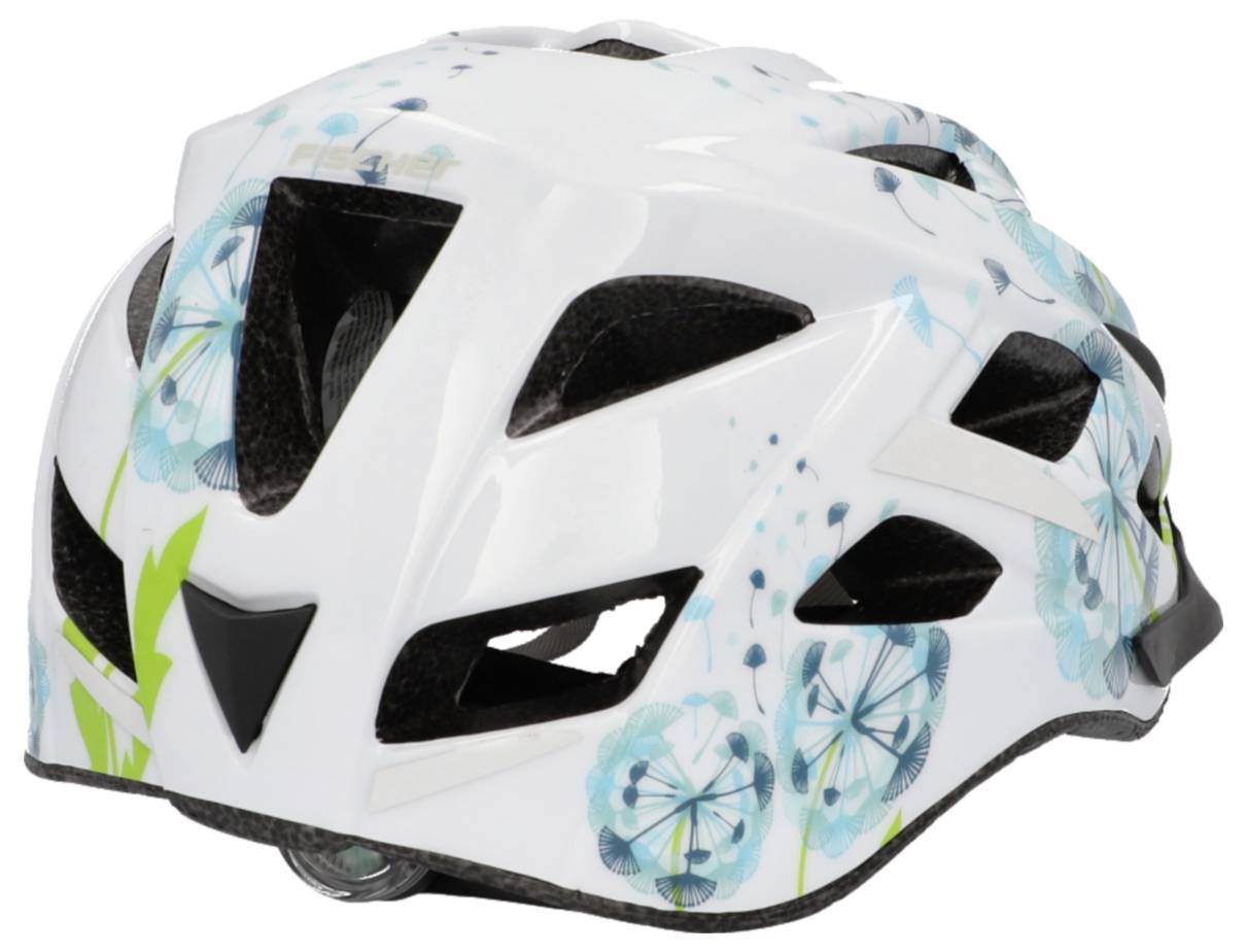 FISCHER FAHRRAD Urban Flower Fahrrad-Helm Schwarz Konfektionsgröße=S/M Kopfumfang=55-59 cm