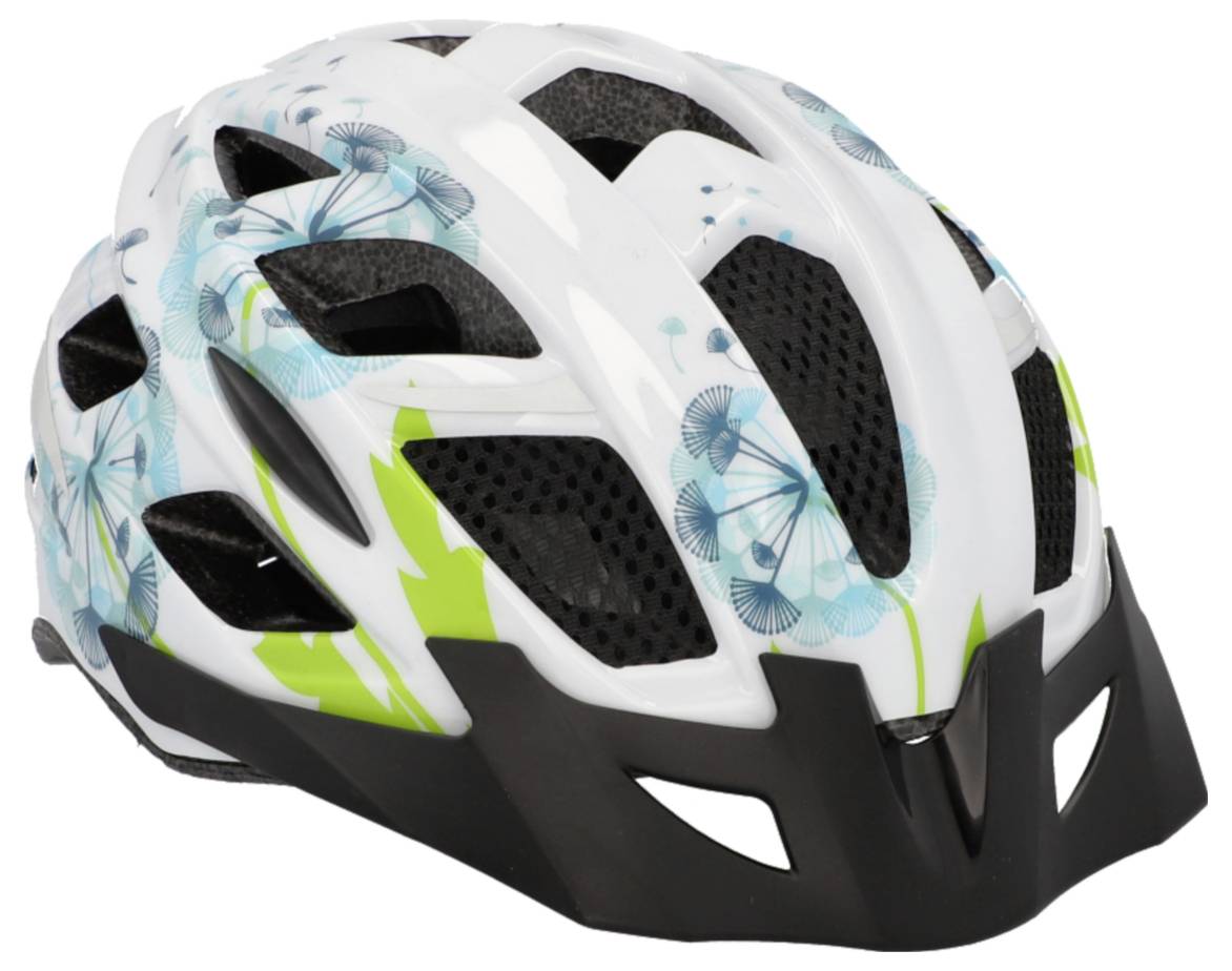 FISCHER FAHRRAD Urban Flower Fahrrad-Helm Schwarz Konfektionsgröße=S/M Kopfumfang=55-59cm