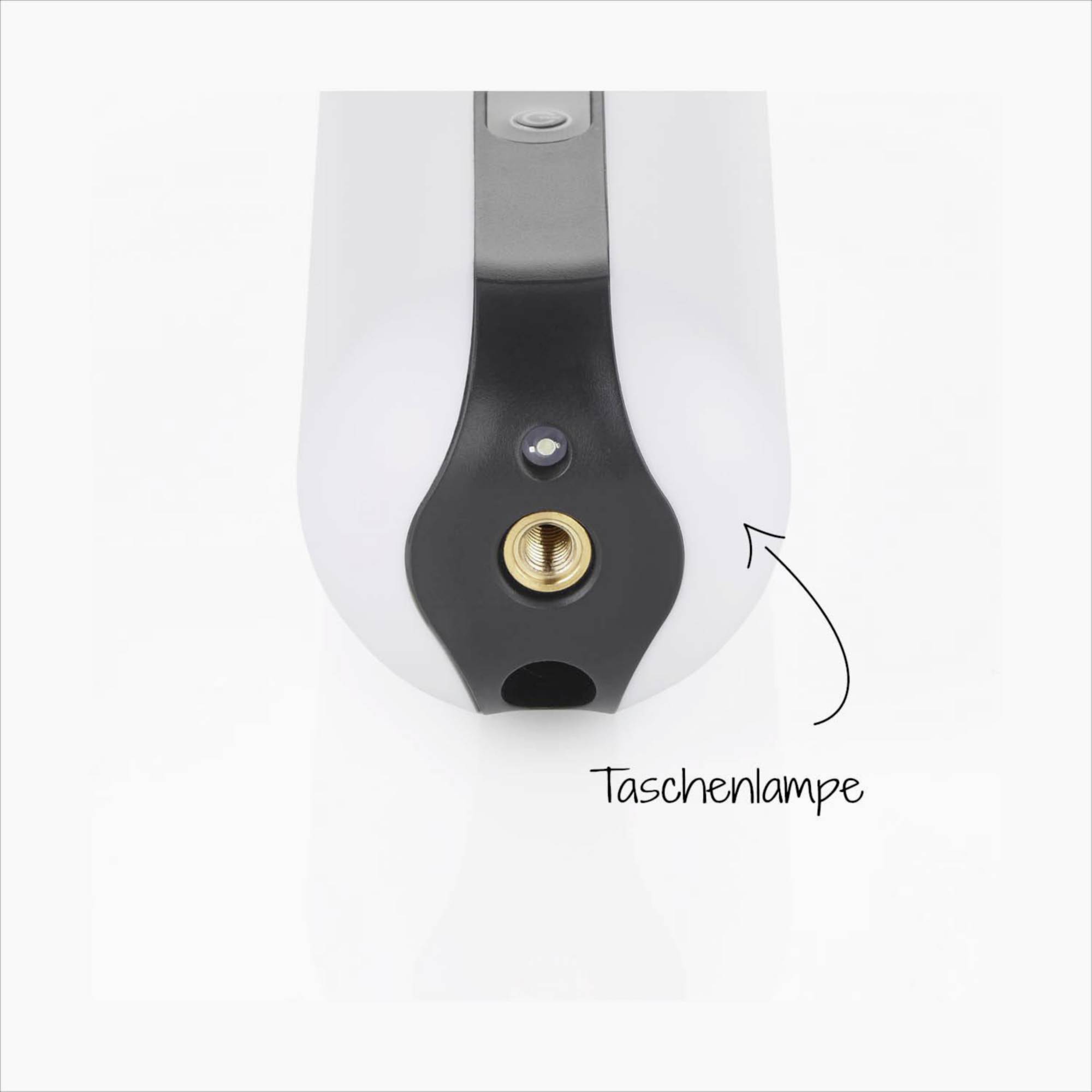 FISCHER FAHRRAD Akku-Kompressor mit Powerbank Weiß