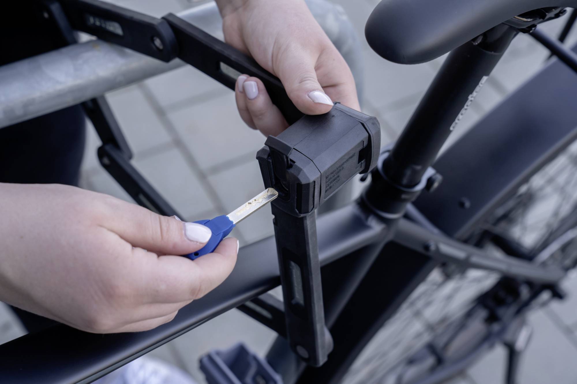 FISCHER FAHRRAD PROTEC PLUS + FK85 Faltschloss Schlüsselschloss