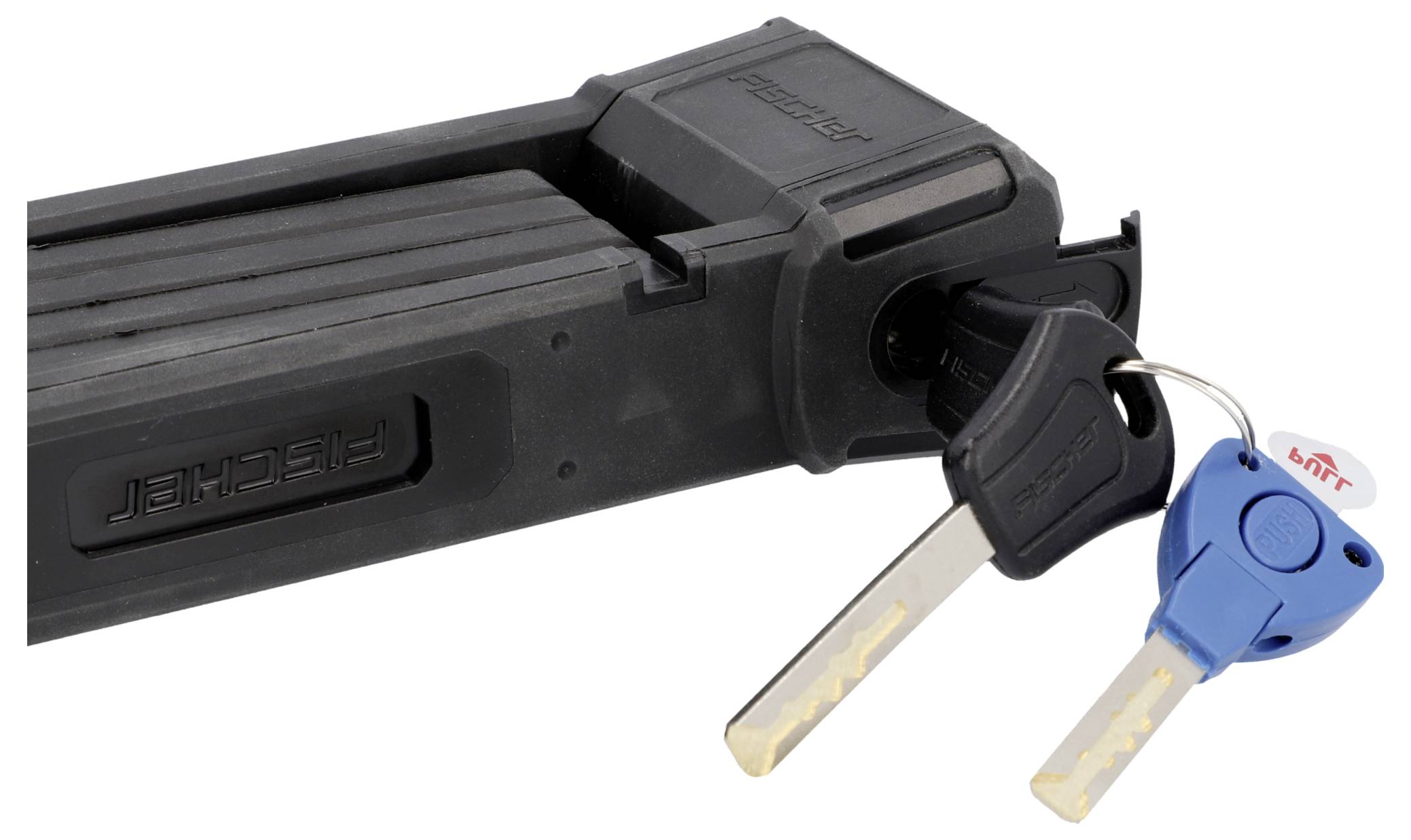 FISCHER FAHRRAD PROTEC PLUS + FK85 Faltschloss Schlüsselschloss