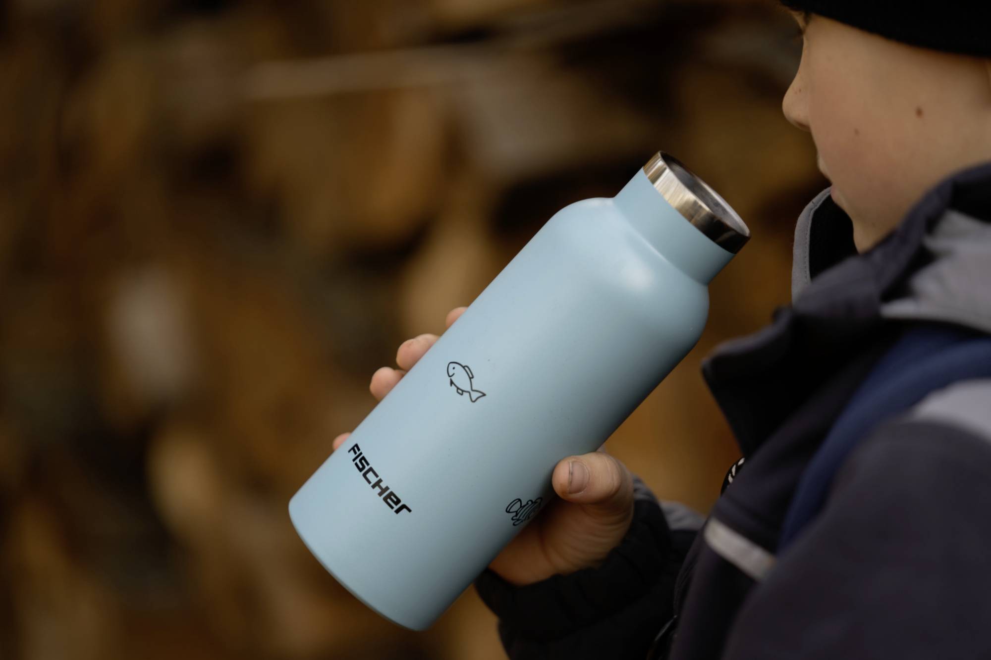 FISCHER FAHRRAD Boy Trinkflasche Blau