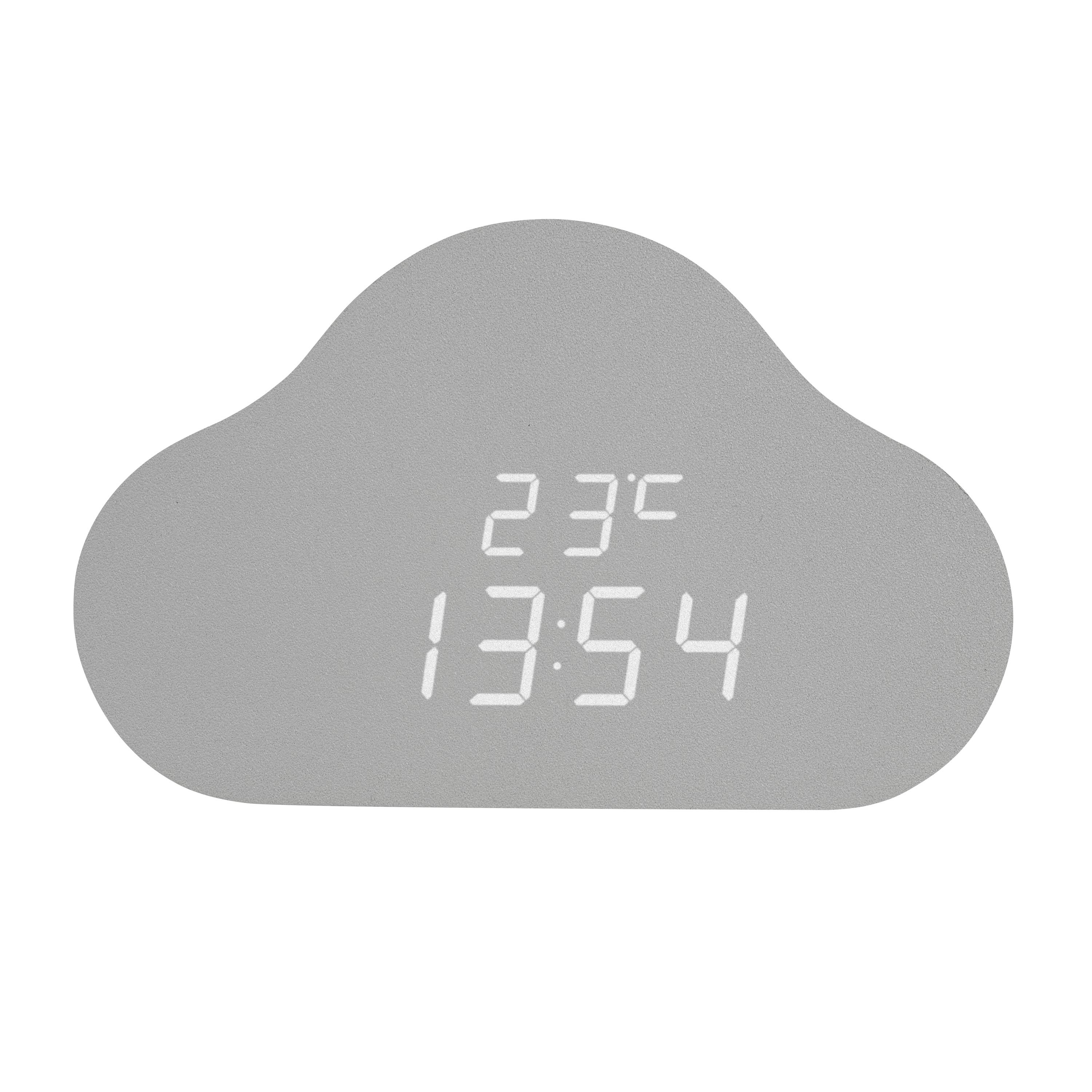 TFA Dostmann 60.2040.15 Quarz Kinderwecker Grau Alarmzeiten 1