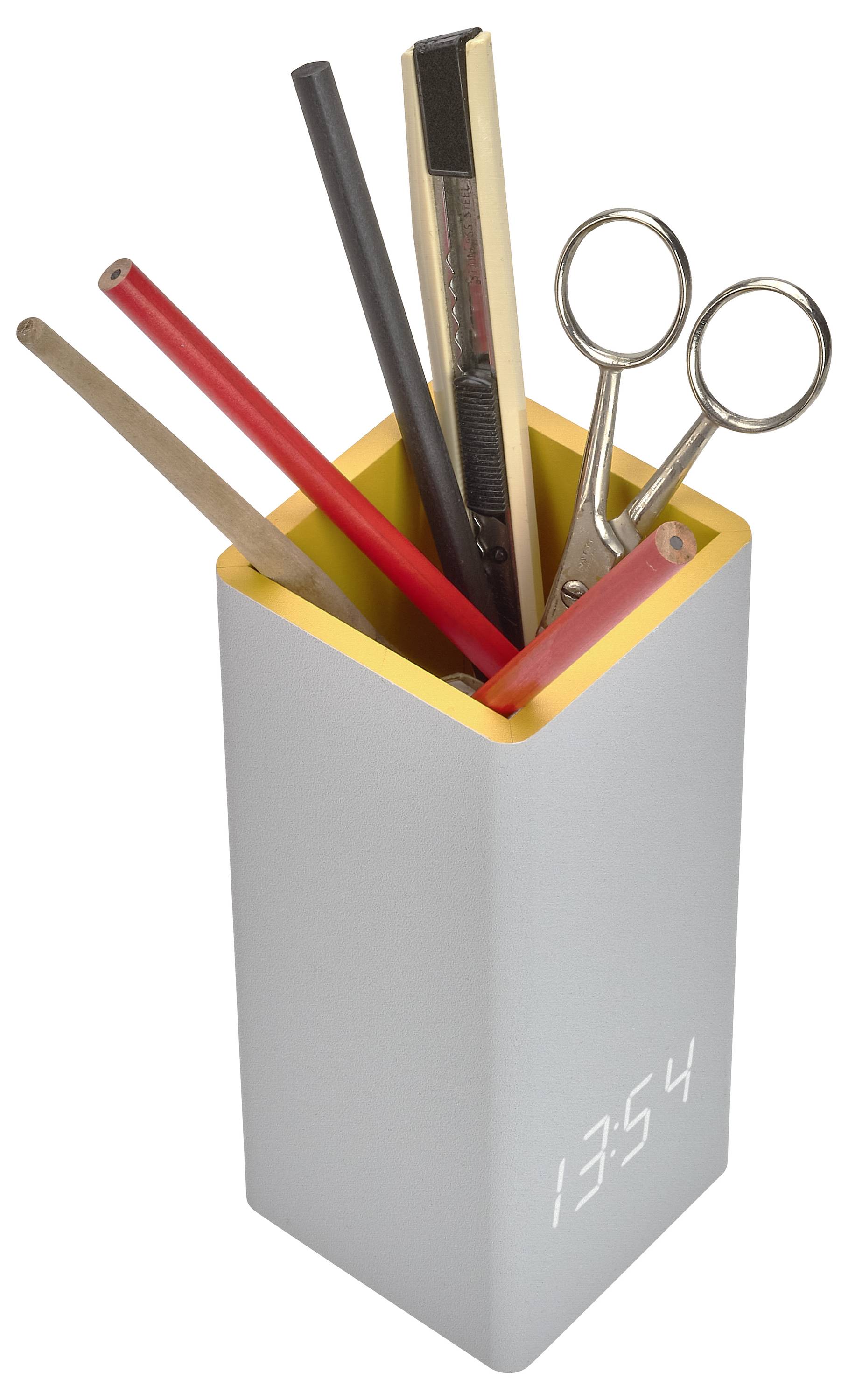 TFA Dostmann 60.2041.15 Quarz Tischuhr Grau, Gelb