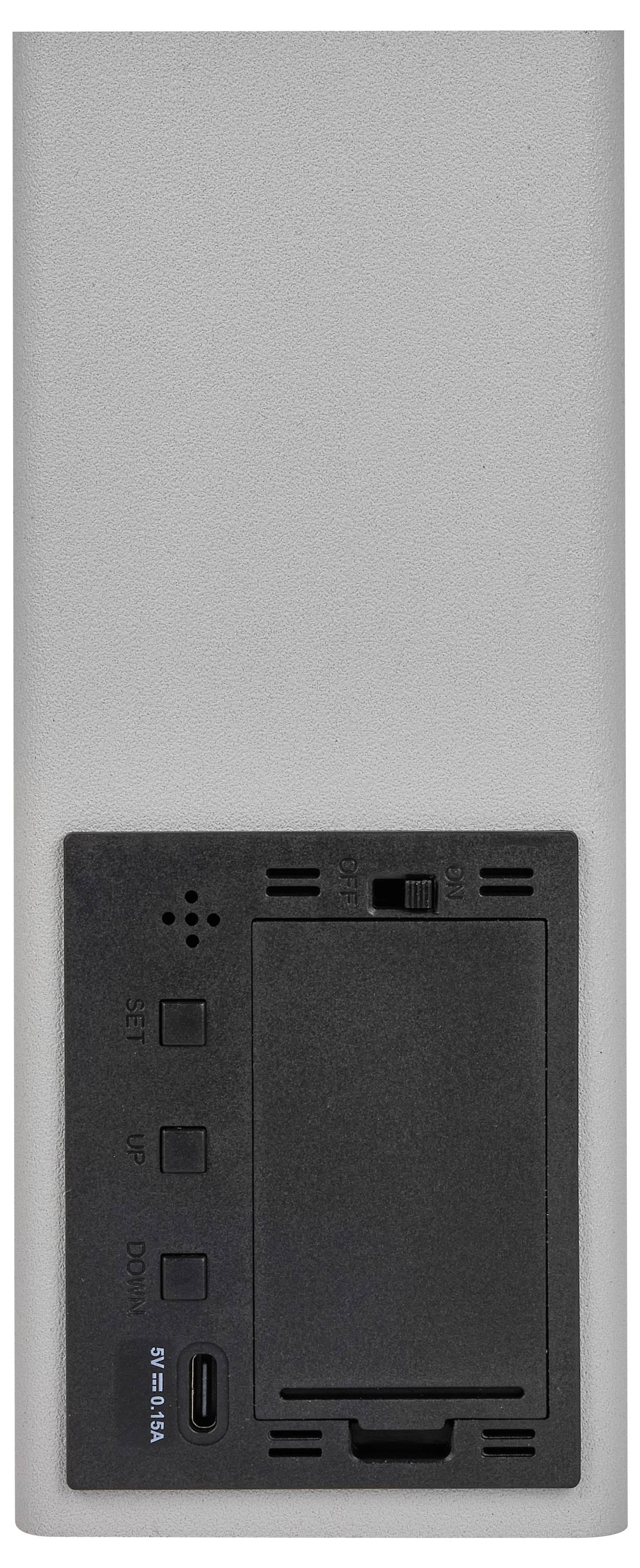 TFA Dostmann 60.2041.15 Quarz Tischuhr Grau, Gelb