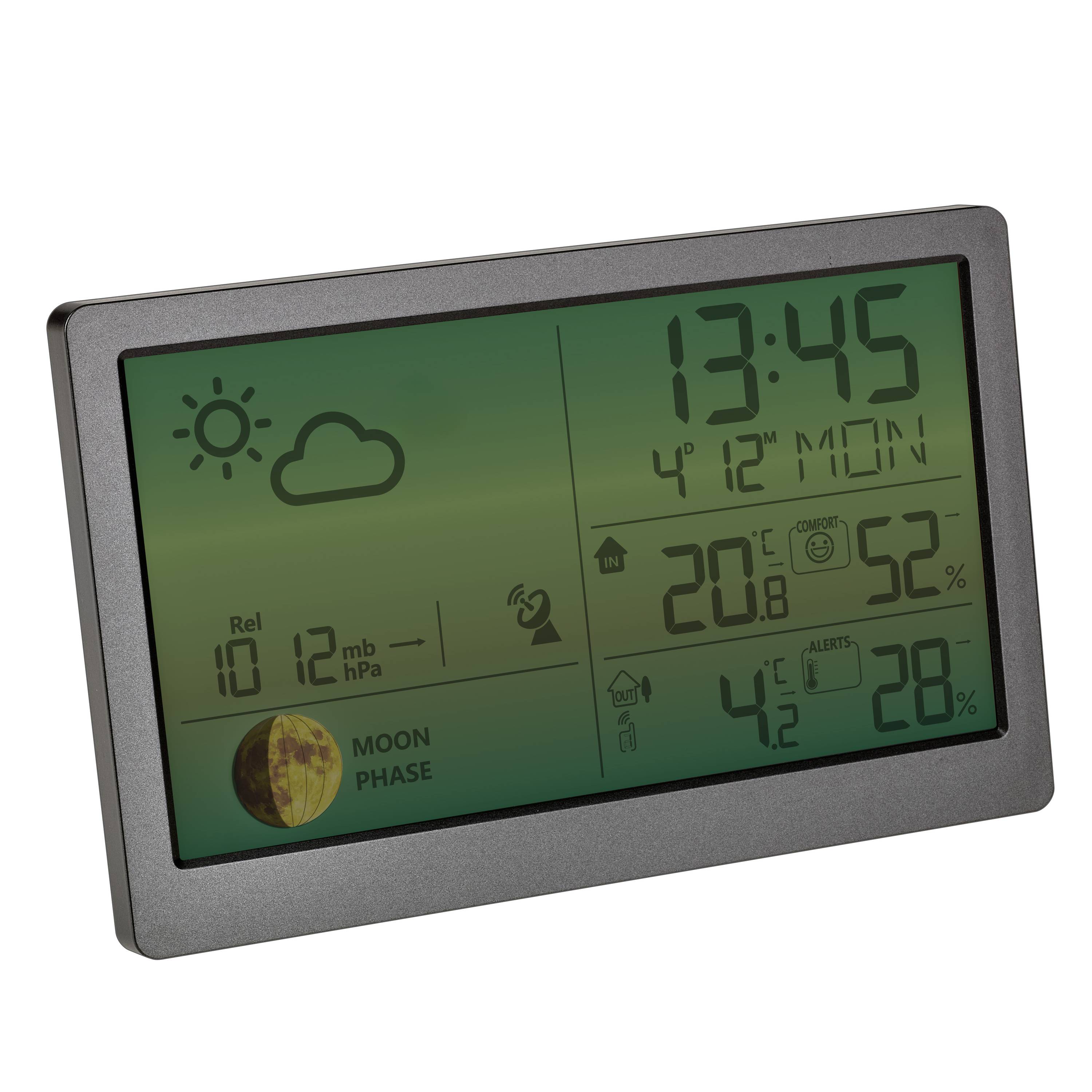 TFA Dostmann LUNA SKY 35.1169.10 Funk-Wetterstation Vorhersage für 12 Stunden Anzahl Sensoren max. 3