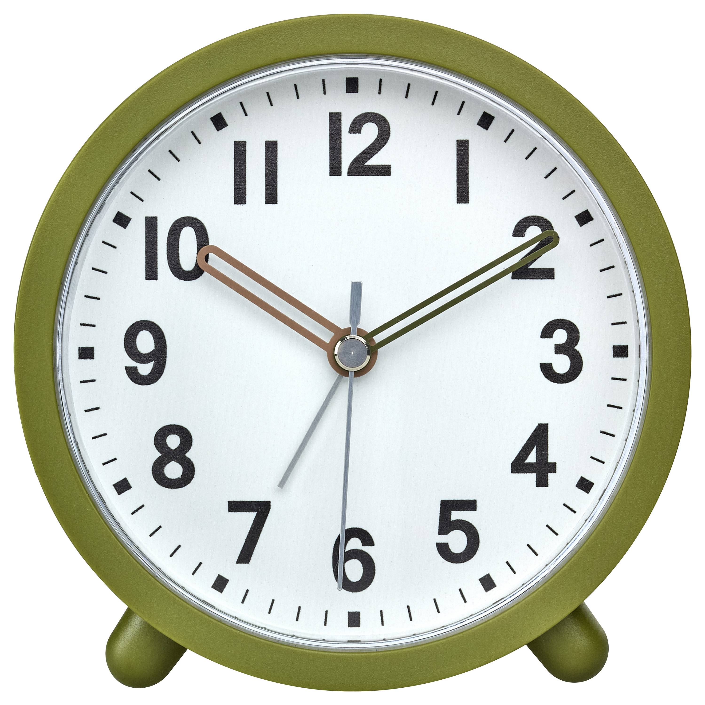 TFA Dostmann 60.1043.04 Quarz Wecker Oliv, Grün Alarmzeiten 1 Leisegang-Uhrwerk