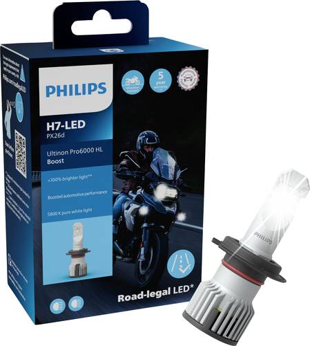 Philips Automotive 11972U60BX1 LED Leuchtmittel Ultinon Pro6000 H7 15W 12V