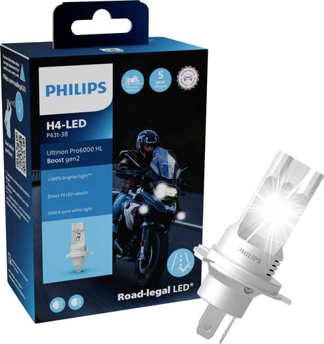Philips Automotive 11342U60B2X1 LED Leuchtmittel Ultinon Pro6000 H4 12V