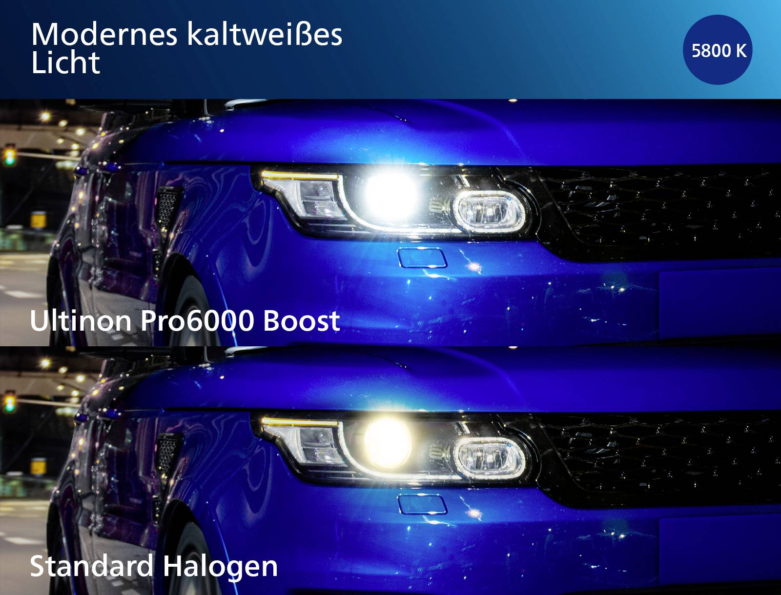 Philips Automotive 11342U60B2X2 LED Leuchtmittel Ultinon Pro6000 H4 12V