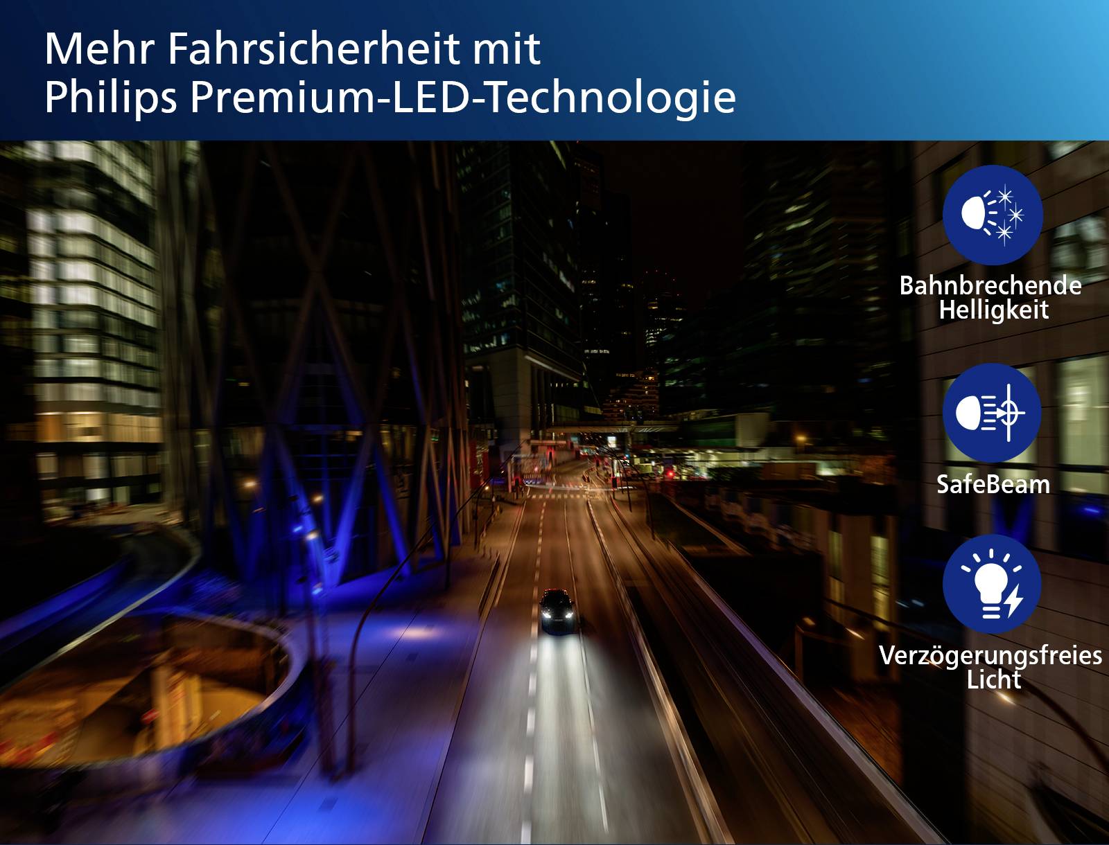 Philips Automotive 11342U60B2X2 LED Leuchtmittel Ultinon Pro6000 H4 12 V