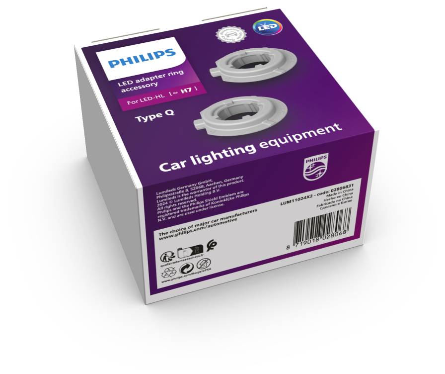 Philips Automotive Kfz Lampenfassung 11024X2 Sockel PX26d Bauart (Kfz-Leuchtmittel) H7