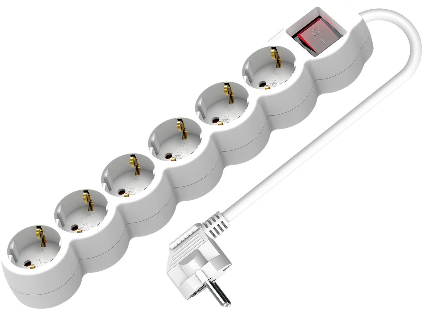 Value 19.99.0955 Steckdosenleiste Weiß CEE-Stecker 1St.