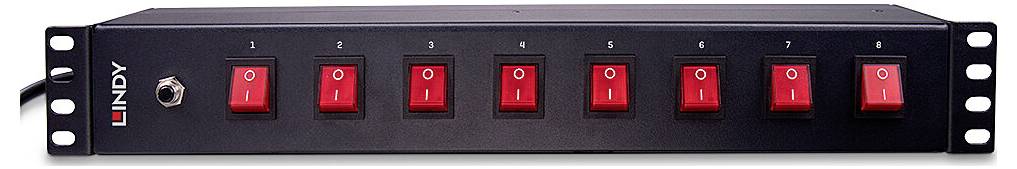 LINDY 73025 Steckdosenleiste 19 Zoll Schwarz Kaltgerätestecker 1St.