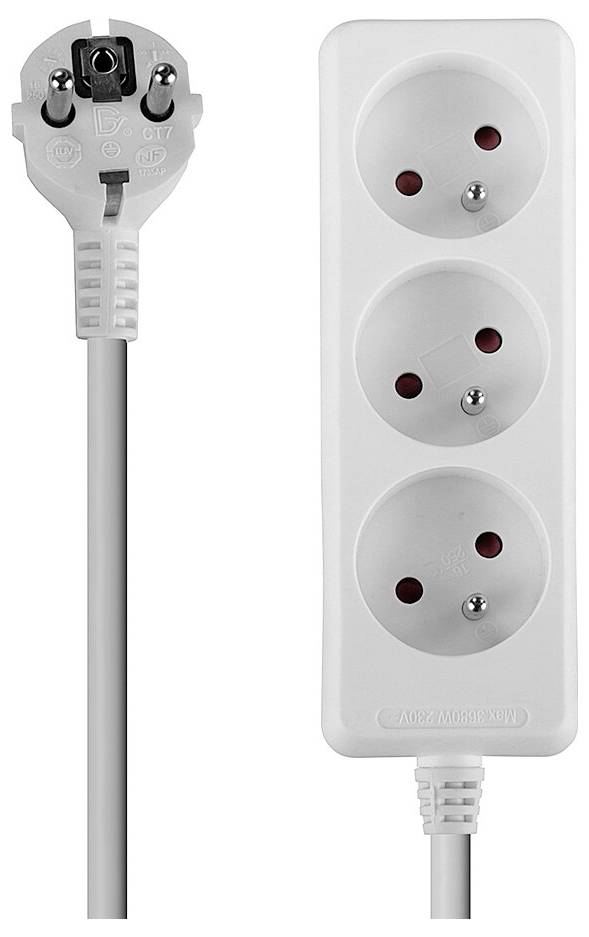 LINDY 73120 Steckdosenleiste Weiß Kaltgerätestecker 1St.