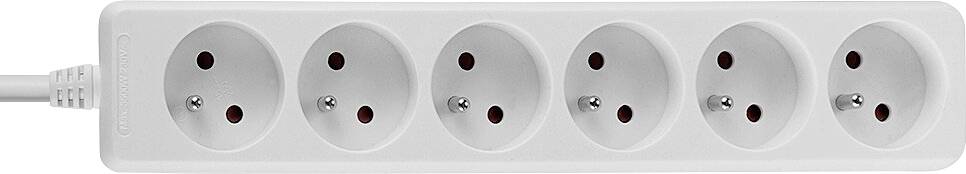 LINDY 73125 Steckdosenleiste Weiß Kaltgerätestecker 1 St.